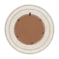 Cream Bohemian Wall Mirror, 36" x 1" x 36"