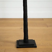 4ft. Orange & Purple LED Pre-Lit Halloween Deluxe Black Twig Artificial Fall Tree