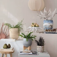 Hello Honey® 12.25" Azure Blue Stoneware Vase