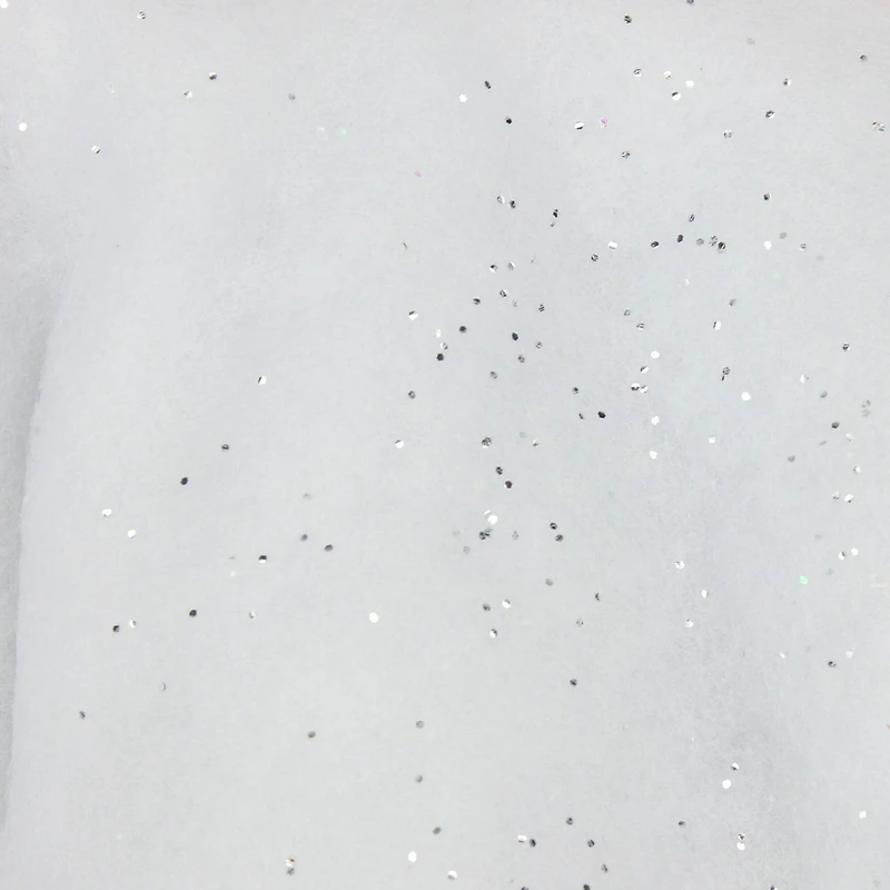 7ft. White Glittered Artificial Christmas Craft Icicle Snow Fringe