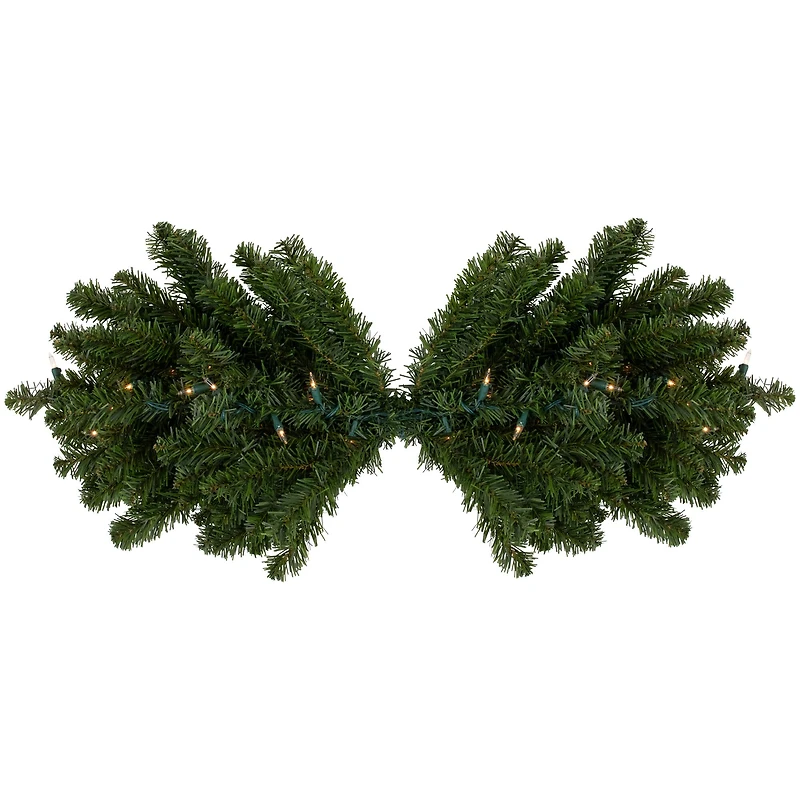 32" Clear Lights Canadian Pine Swag