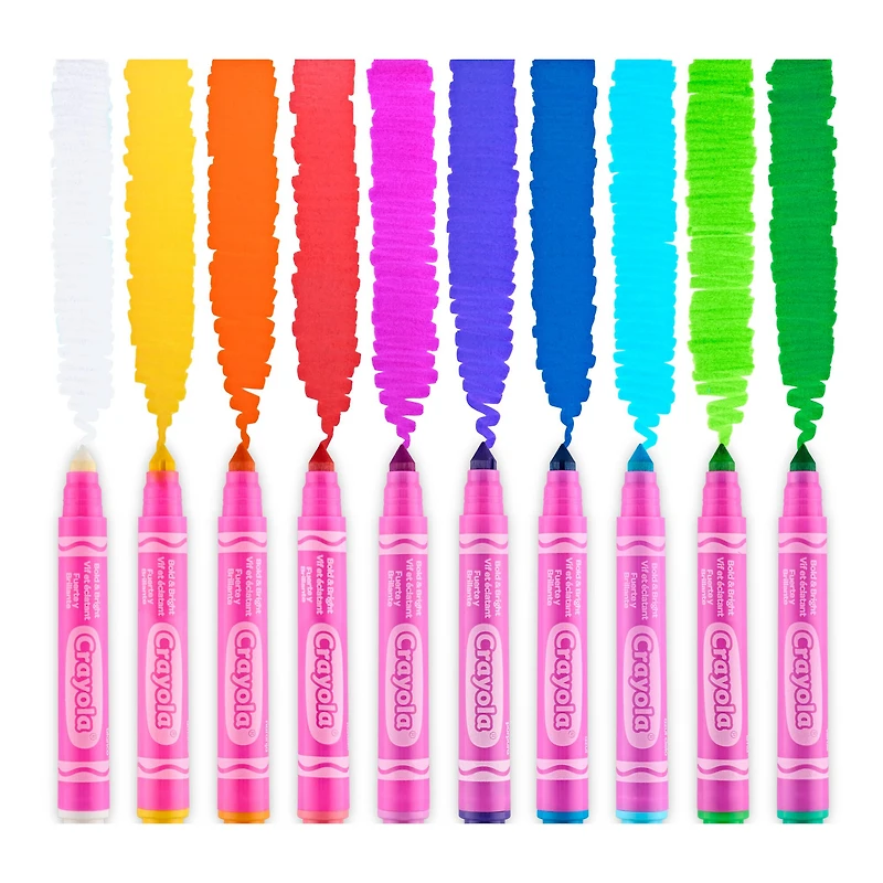 Crayola® Bold & Bright Broad Line Washable Markers, 10ct.
