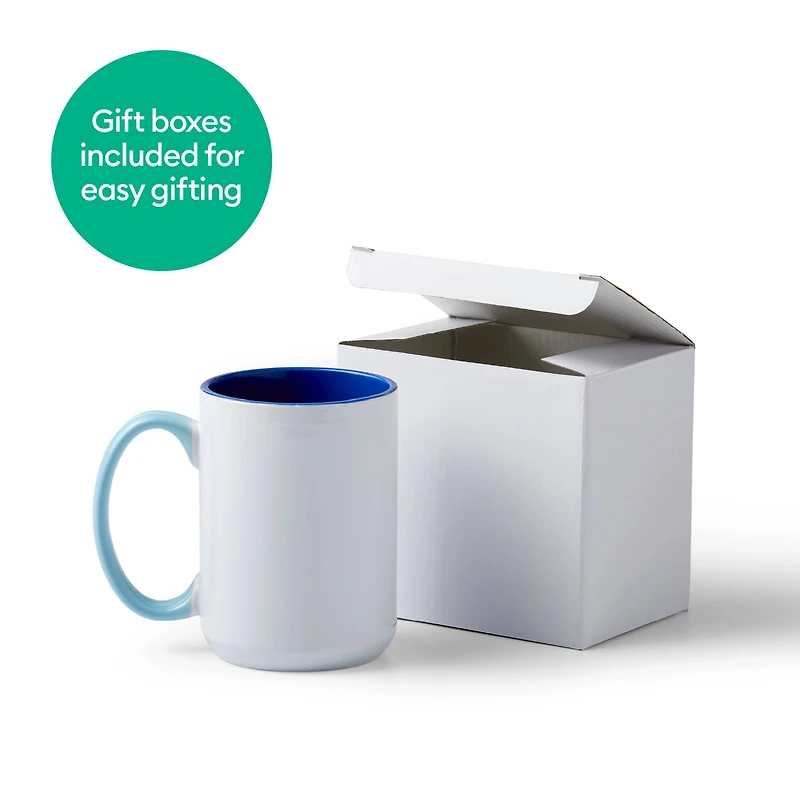 Cricut® 15oz. Ocean Beveled Ceramic Mug Blank