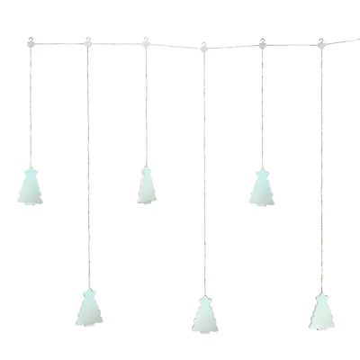6ct. Green LED Christmas Tree Curtain Lights with 90 LED String Lights by Ashland®