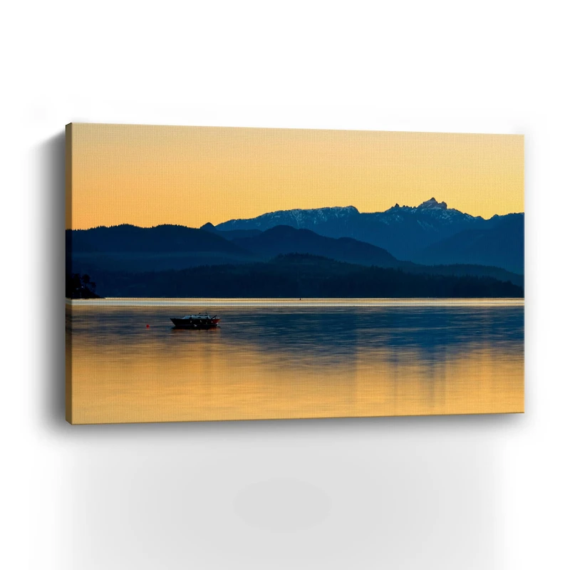 Lumaprints Golden Glow Canvas Wall Art