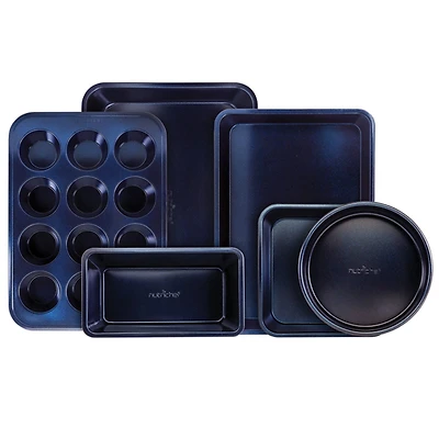 NutriChef Blue Non-Stick Kitchen Bakeware Set