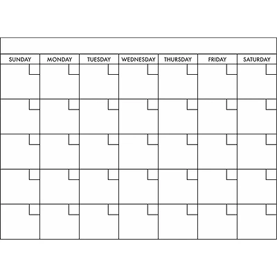 RoomMates Basics Dry Erase Calendar Peel & Stick Wall Decal