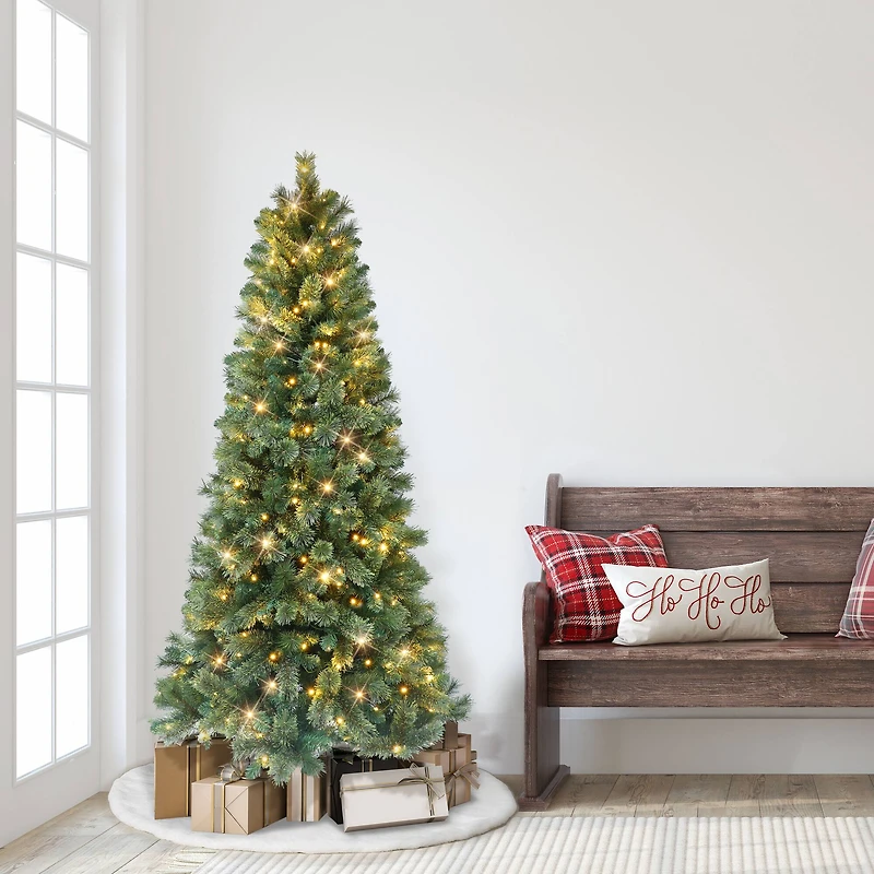 6ft. Pre-Lit Montana Pine Artificial Christmas Tree, Clear Lights
