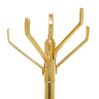 The Novogratz Gold Aluminum Contemporary Coat Rack, 69" x 15" x 15"