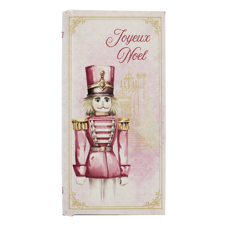 7.75" Joyeux Noel Nutcracker Tabletop Book Box by Ashland®