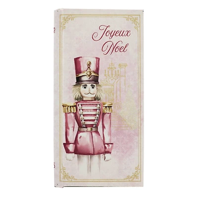 7.75" Joyeux Noel Nutcracker Tabletop Book Box by Ashland®