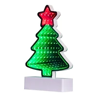 LED 3D Christmas Tree Infinity Mirror - 8"