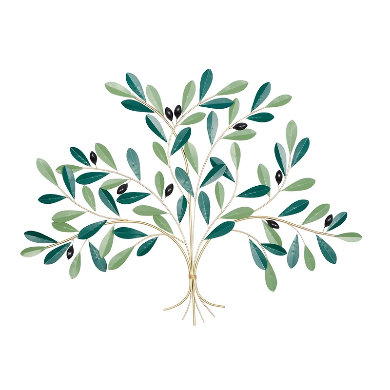 40" Green Metal Coastal Wall Décor