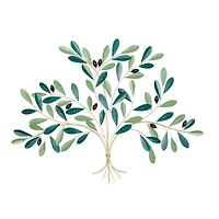 40" Green Metal Coastal Wall Décor