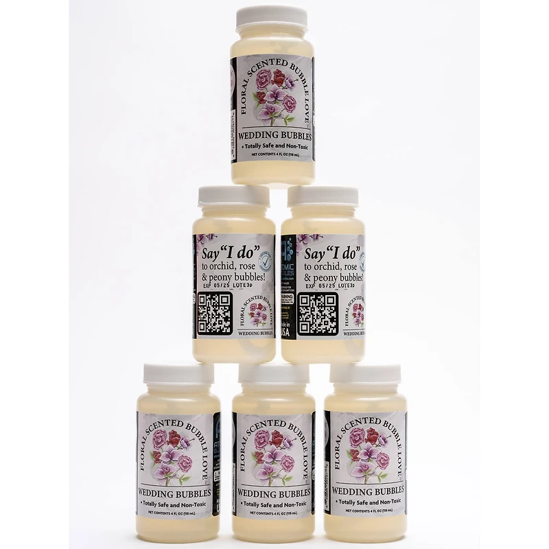 Atomic Bubbles 4oz. Bubble Love Floral Scented Bubbles