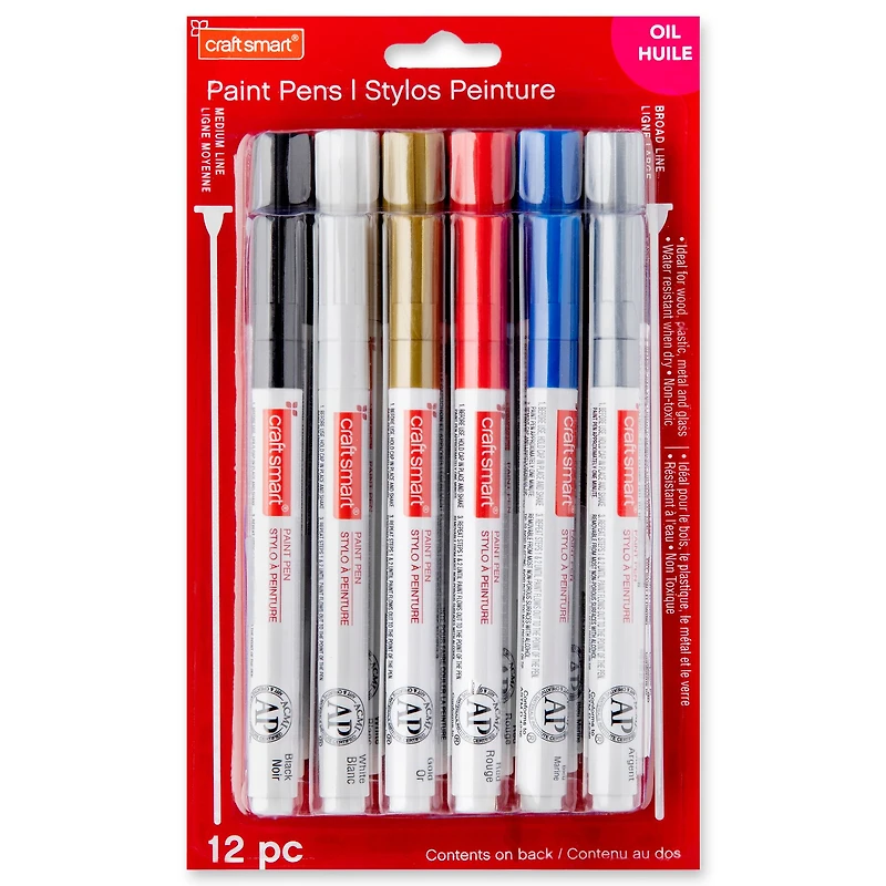 Basic & Metallic Paint Pen Set by Craft Smart®