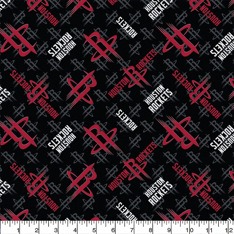 Camelot Fabrics NBA Houston Rockets Cotton Precut Fabric Bundle