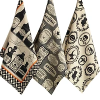 DII® Mixed Hocus Pocus Printed Dishtowels, 3ct.