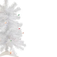 2ft. Pre-Lit Woodbury White Pine Artificial Christmas Tree