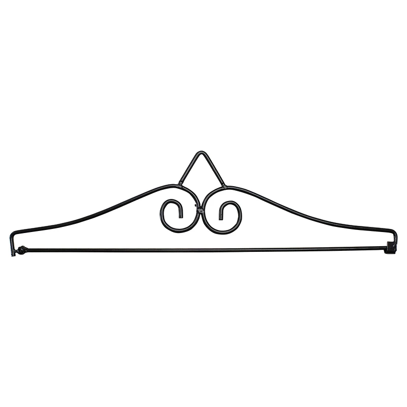 14.5" Black Metal Garden Flag Hanger