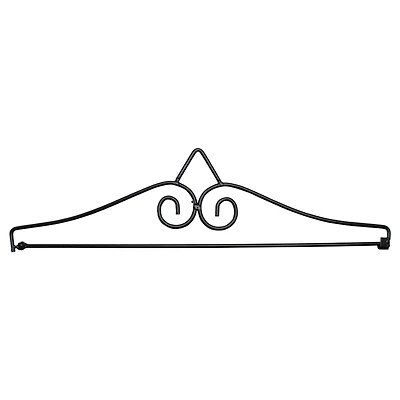 14.5" Black Metal Garden Flag Hanger