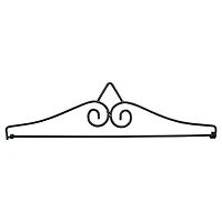 14.5" Black Metal Garden Flag Hanger