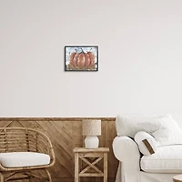 Stupell Industries Abstract Pumpkin Collage Framed Giclee Art