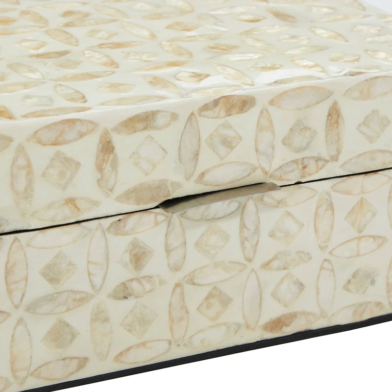 Beige Mother of Pearl Coastal Box Set
