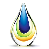 6.5" Art Glass Teardrop Figurine