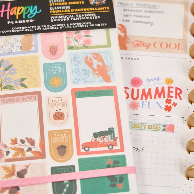 The Classic Happy Planner® Whimsical Seasons Stickers