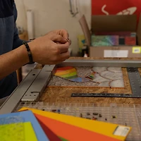 Oceanside Compatible™ 12" x 12" Red Opal Smooth Fusible Glass