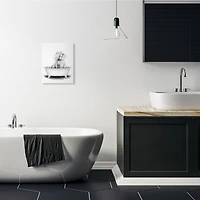 Stupell Industries Elephant In A Tub Wall Art