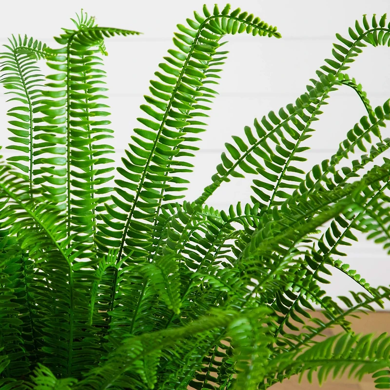 3ft. UV Resistant Artificial Boston Fern Plant with Real Touch Leaves (Indoor/Outdoor)