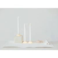 Hello Honey 10" Evening LED Taper Candles with Holder, 6ct.