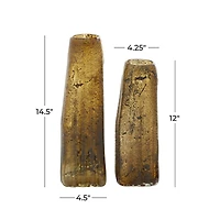 Brown Contemporary Glass Vase Set