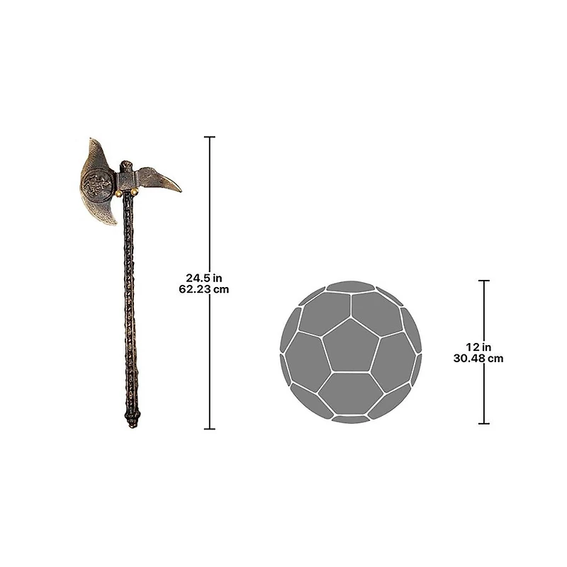 Design Toscano Violet-le-Duc Medieval Knight Cast Iron Display Battle Pick Axe