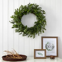 24'' Green Eucalyptus Wreath