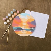 Beach Sunset Paint-by-Number Plywood Surface Kit by Artist's Loft®