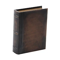 Brown Wood Traditional Book Box Set