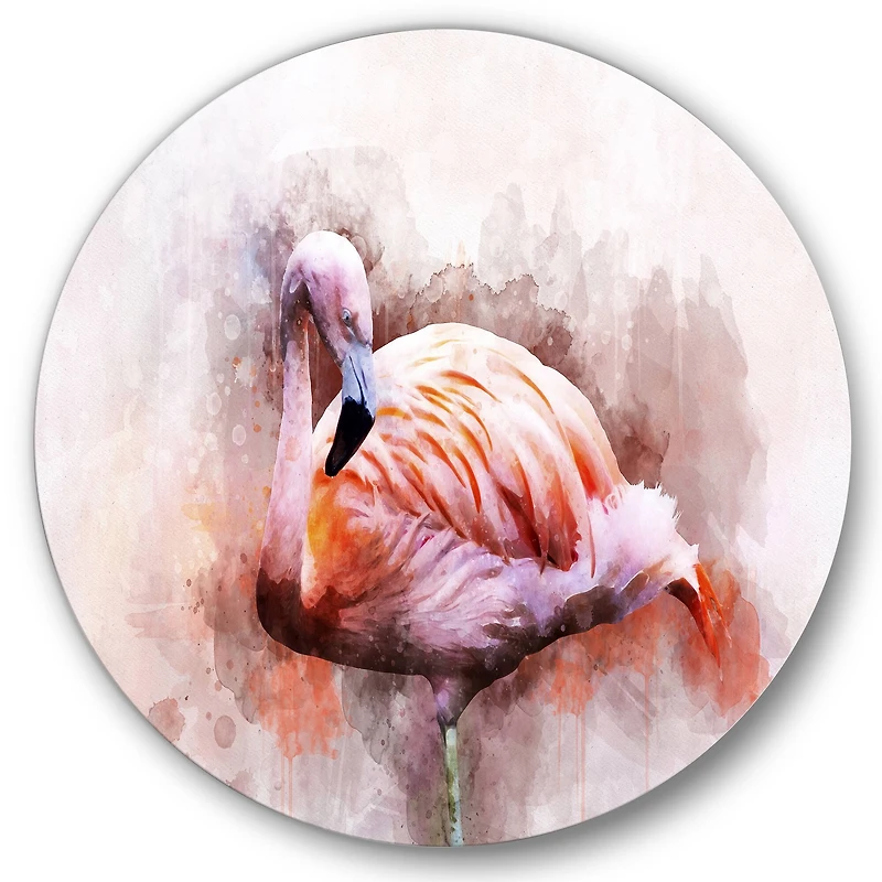 Designart - Portrait of Pink Flamingo III