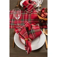 DII® Holiday Metallic Plaid Napkins, 6ct.