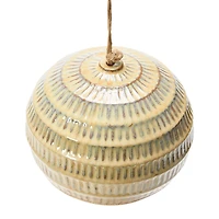 Hello Honey® 8" Stoneware Bell with Reactive Glaze