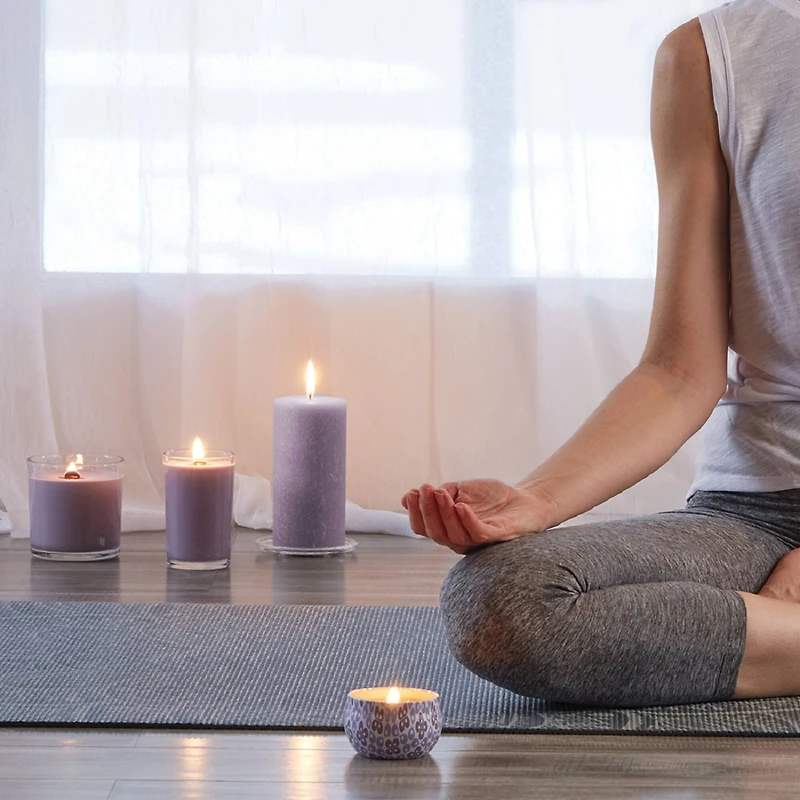 Root Candles Seeking Balance® Relax: Geranium Lavender Tin Candle