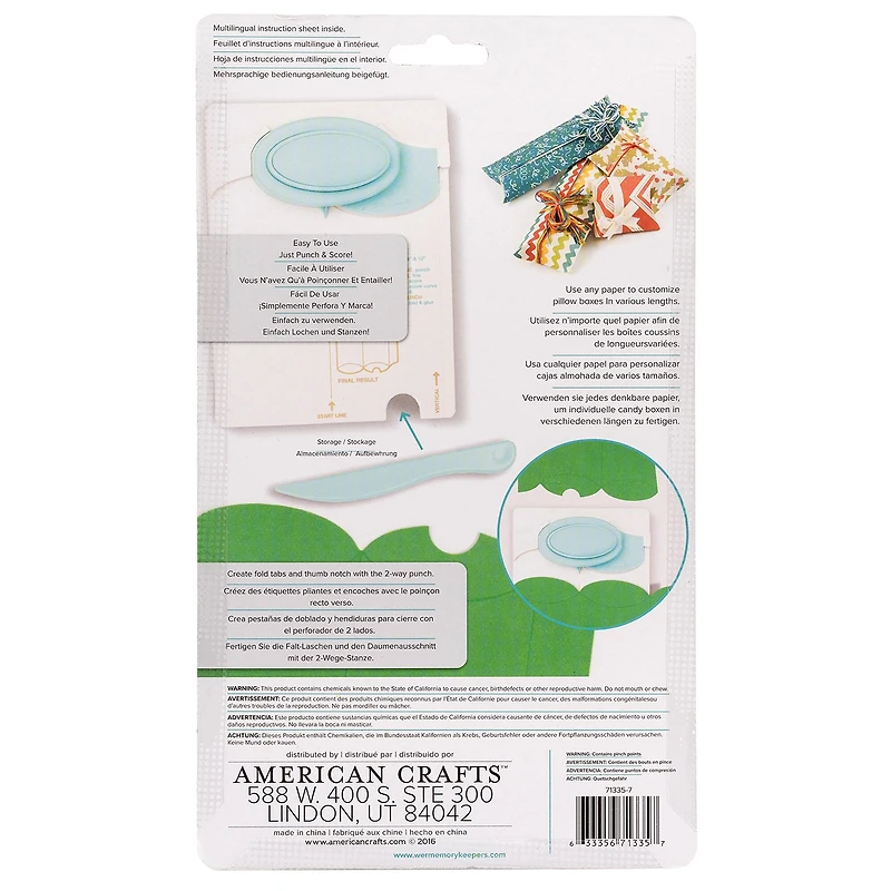 We R Memory Keepers® Pillow Box Punch Board