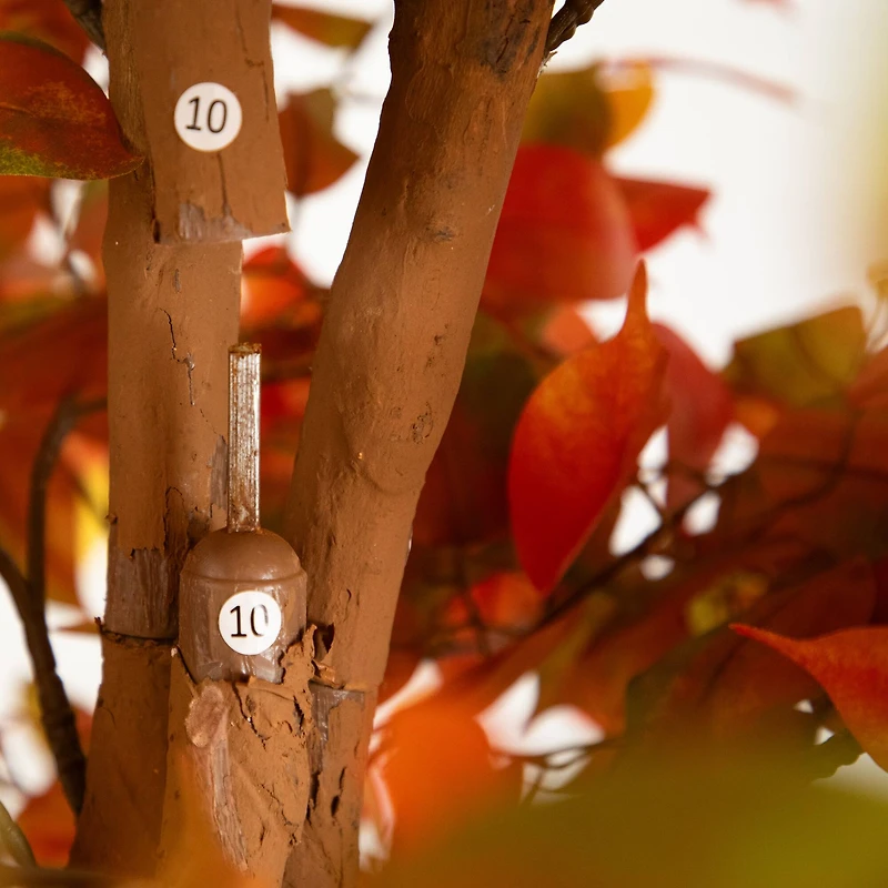 8ft. Potted Artificial Autumn Ficus Tree