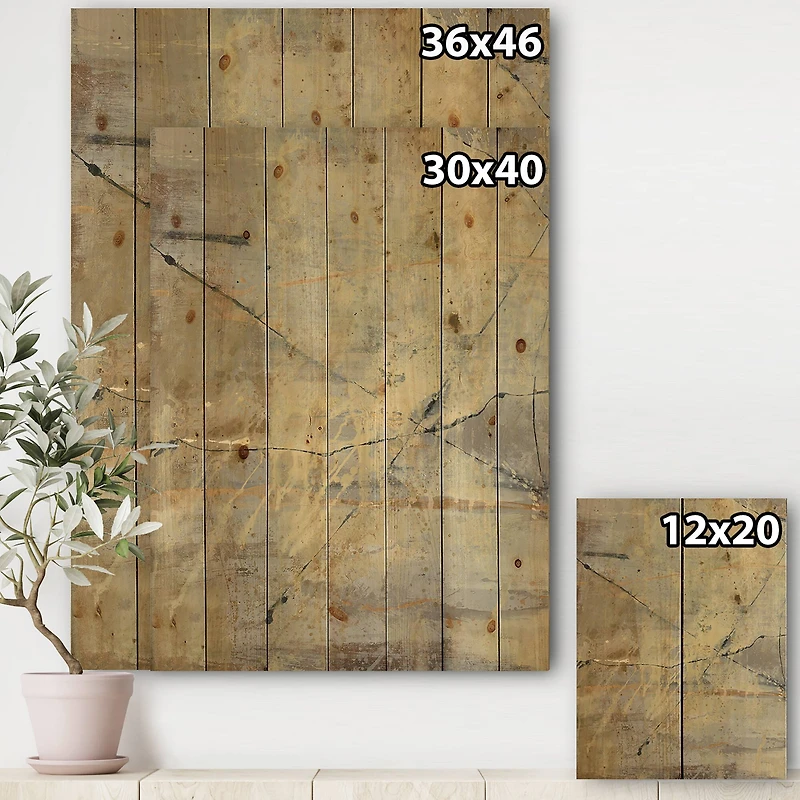 Designart - Geometric Cream Block III