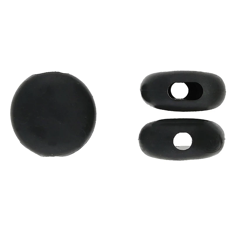 Fablastic™ Black Silicone Cord Locks, 10mm
