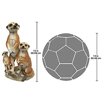 Design Toscano 15" The Meerkat Family Sculpture