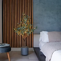 4ft. Pre-Lit Artificial Fruiting Olive Tree with Warm White LED Lights