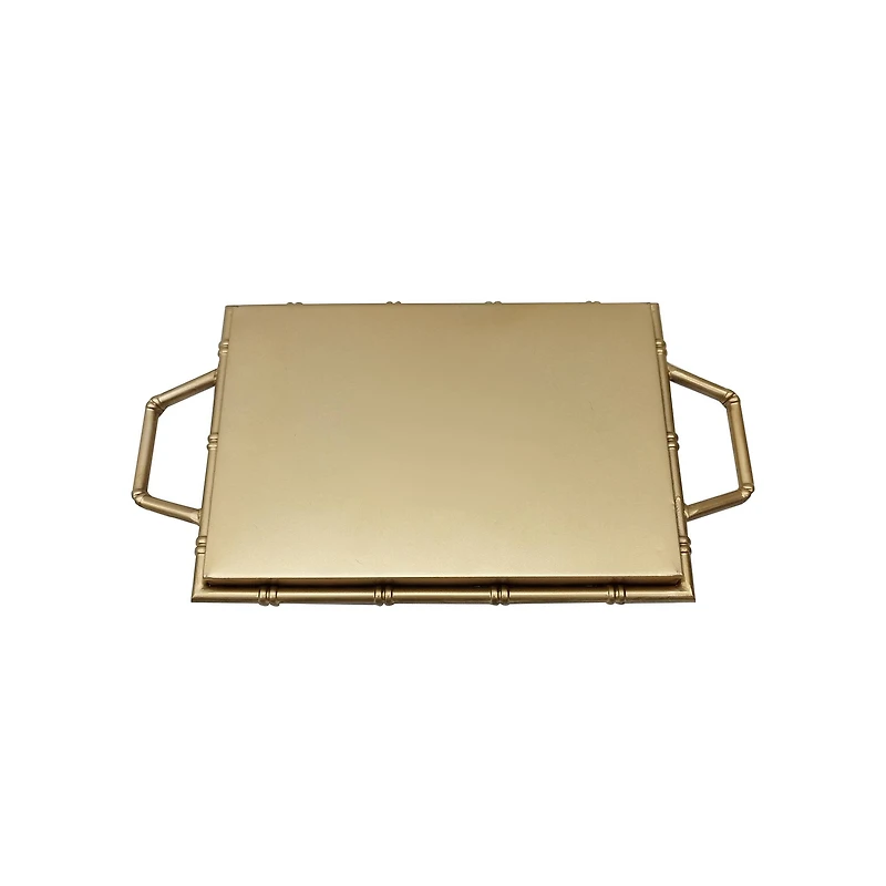 Pink & Gold Metal Tray by Ashland®